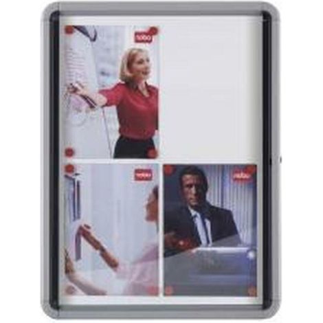 Nobo Vitrine Dokument A4 Silber Aluminium Büromöbel