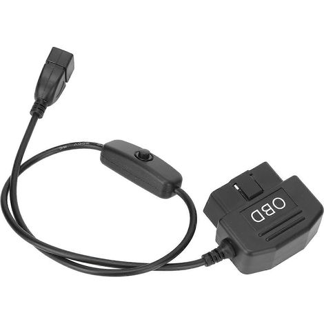16-poliges OBD2-Stecker-USB-Ladekabel, OBD-Adapterkabel, 48 cm (18,9 Zoll), universeller Anschluss, Ladegerät