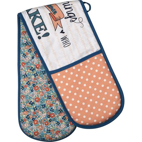 Premier Pretty Things-Doppio Guanto da Forno, Cotone, Multicolore, 18 x 83 x 2 cm (1/5)