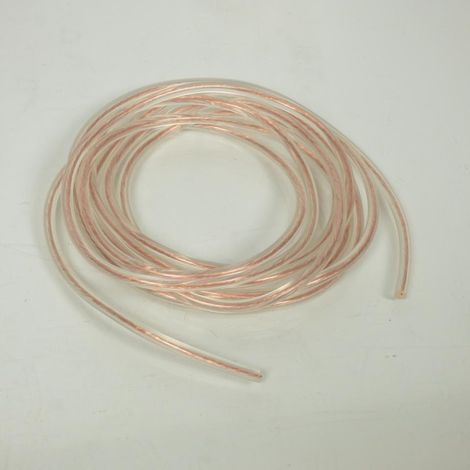 Fil électrique transparent haute tension HT de bougie Ø7mm x 5m (1/3)