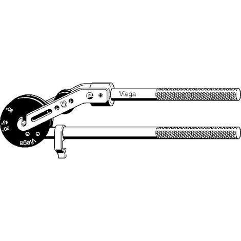 Viega Outil de cintrage, rayon de cintrage 2xd, pour d 16mm Modèle 5331, 586393