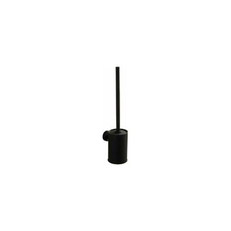 Porta scopino per WC da parete nero, scopino per WC, scopino per WC, scopino per WC in acciaio inox 304 nero - Crezuo (1/4)