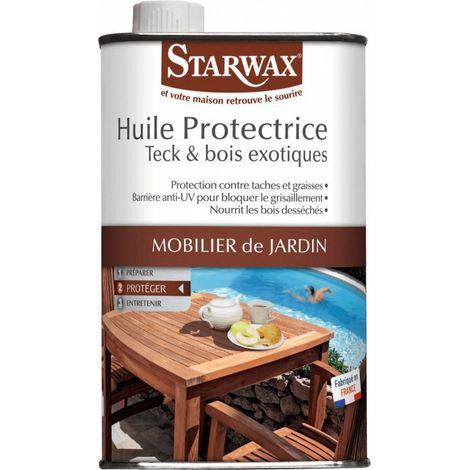 Olio protettivo per teak e legno da esterno, 500 ml