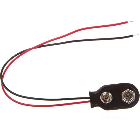 Goobay 9V Batterieadapter mit geradem Anschluss