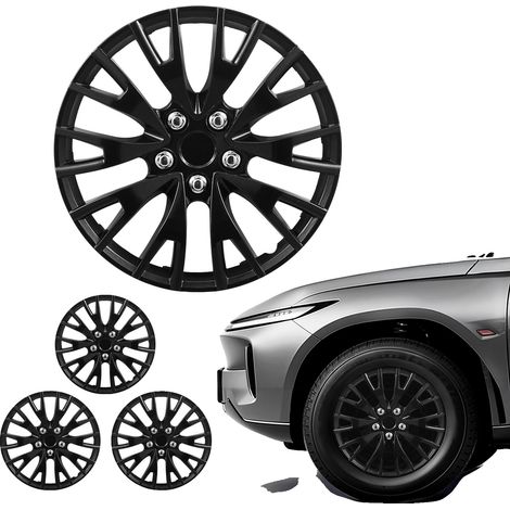 Vevor Radkappen, 16-Zoll-Radkappen, Satz mit 4 OEM-Ersatzradkappen, Größe R16, aufsteckbare Radkappen für Autos. (1/2)