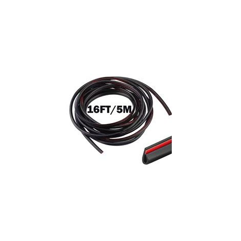 Baguette de protection voiture en PVC – Joint en caoutchouc rouge en forme de U – Résistance à l'abrasion et aux UV – Installation facile sans adhésif (1/5)