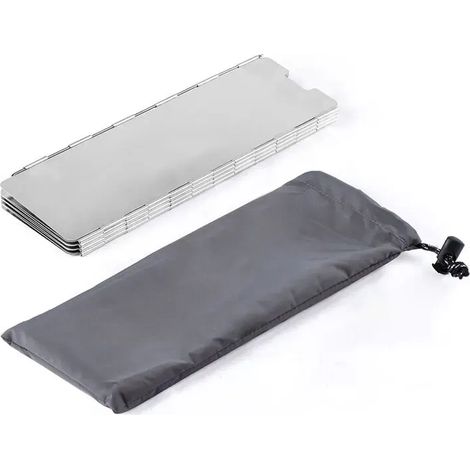 Réchauds de camping pliables ultralégers avec pare-vent pour 10 plaques, déflecteurs de vent, réchauds à gaz portables. (1/5)