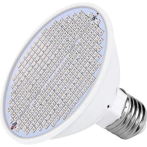 E27 300 LEDs Pflanzenwachstumslampe Vollspektrum-LED für Indoor-Hydroponik, Sämlings- und Blütenwachstum, E27-Fassung