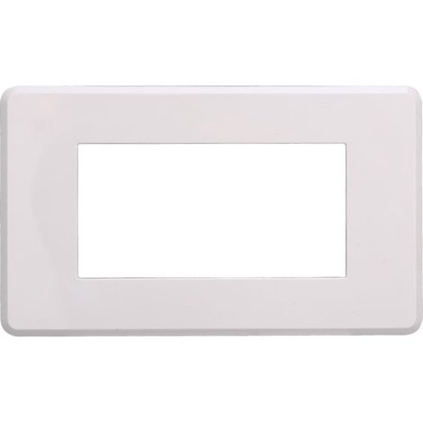 ETTROIT AN87401 4P Slim Plate Moon Series, weiße Farbe, kompatibel mit Bticino Axolute Air
