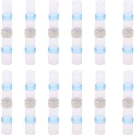 Ensemble de 50 connecteurs thermorétractables soudables, bornes de soudure étanches (SST-S31, bleu) (1/5)
