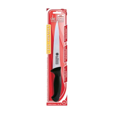 Coltello macellaio scannare professional de luca manico plt/inox cm 20 (2 pezzi) Deluca