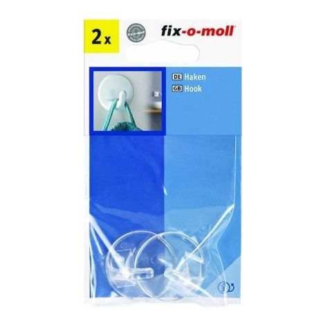 Fix-o-moll Ganci adesivi 2 ganci da 34 mm - Fix-o-moll