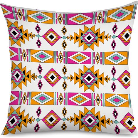 Housse de Coussin décoratif motifs géométriques bohèmes (1/5)