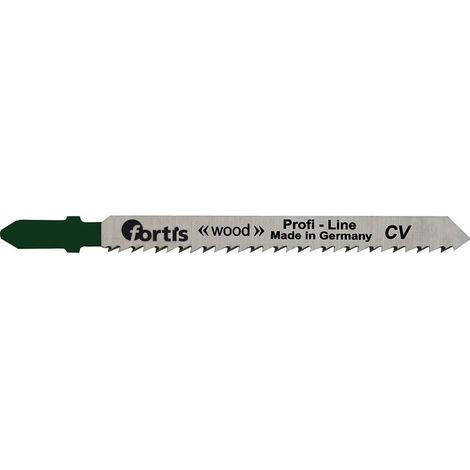 5 Stück Stichsägeblätter für weiches Holz, gerader, feiner Schnitt T 101 B Fortis (1/2)