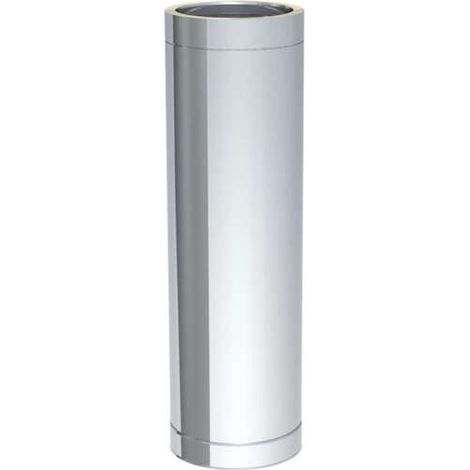 Tube fumées inox Ø 130 mm L1000 mm