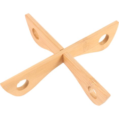 Support de table multifonctionnel en bois amovible et isolant, porte-bols et assiettes, dessous de plat (1/5)