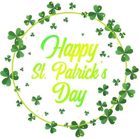 1 Stück Exquisiter Wandaufkleber „Happy St. Patrick's Day“ Fensteraufkleber mit Kleeblattmotiv-48x47cm-Green (1/3)
