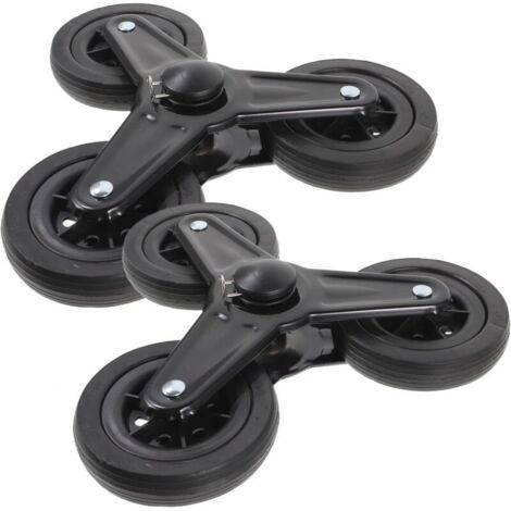 1 Paire Roues triangulaires Trolley chariot Roues de Caddie Roues de Triangle de Chariot remplacements de Roues de Chariot Voiture Roues de Diable Fournitures de Chariot Plastique (1/5)