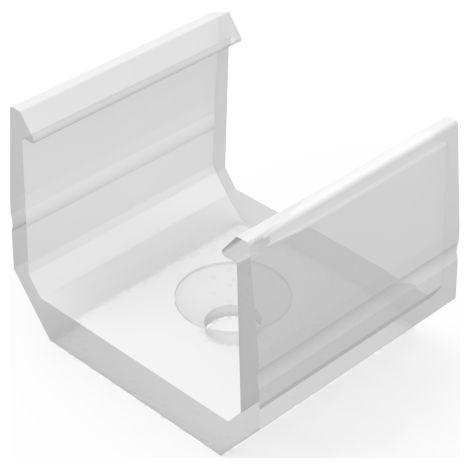 AL12-GLS2-TR-MB: Soporte transparente para perfiles de clips transparentes GLS2