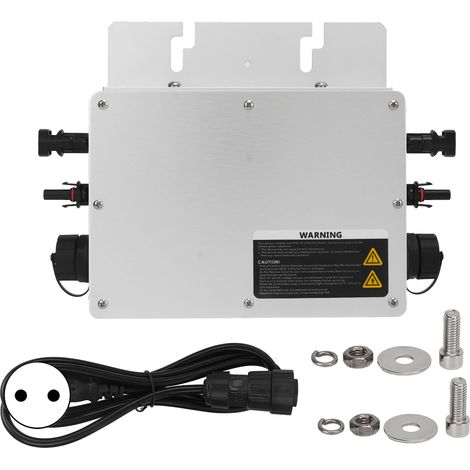 Onduleur solaire haute efficacité 700 W, IP65, MPPT, avec câble d'alimentation et prise européenne 220 V. (1/5)