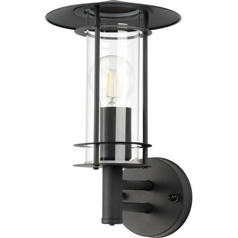 Applique murale Lisio 1, lampe murale intérieure, lampe chambre, acier (1/3)