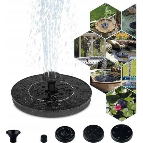 Fontana solare, 3W, fontana galleggiante impermeabile per laghetto/piscina/giardino (1/4)