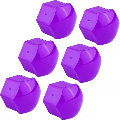 20pcs 17mm Écrou Roue Auto Protection Antivol Antivol Bouchon Violet Couvre-Écrou de Roue (1/5)