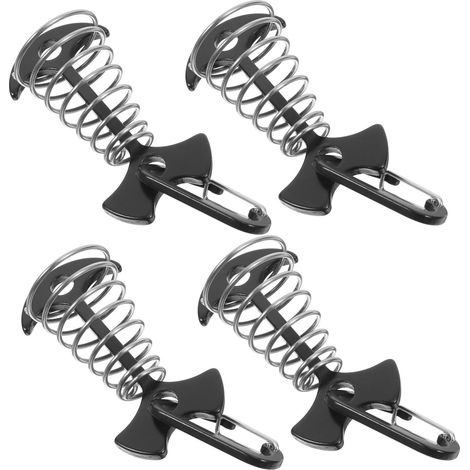 4 pièces piquets de tente à chevrons avec crochets à ressort remplaçables tendeurs de corde coupe-vent pour camping en plein air randonnée léger réutilisable pour sécuriser le van (1/5)