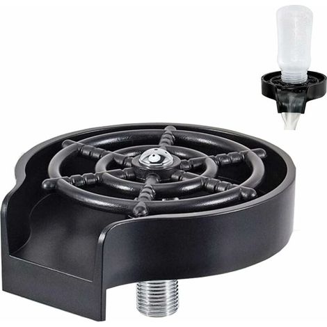 Lavavasos para Fregadero, Lavado Rápido para Copas de Vino, Vasos de Agua, Biberones, Tazas, Fregadero de Cocina, Accesorios de Fácil Instalación (ABS) (1/5)