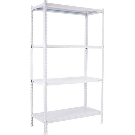 Simonrack Robuste Außenregal aus Metall in Weiß
