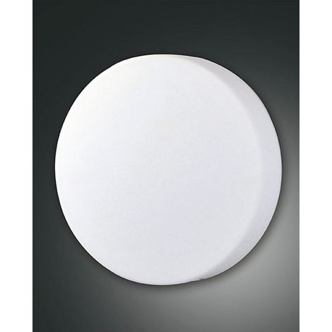 Plafonnier Moderne Graff En Métal Et Verre Soufflé, Design Blanc Élégant, Douille E27 Pour 2 Ampoules, Diamètre 40 Cm, Classe I, Ip20, 3209-65-102
