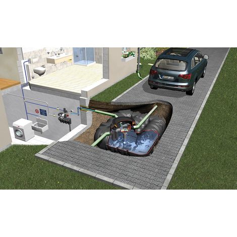 PLATIN XL Flachtank Pak.15000L DN160, Haus ECO-Plus, PKW-bef.