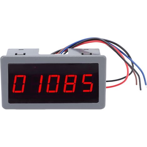 Tachymètre LED 5 bits avec filtrage anti-interférences et répartition de fréquence pour moteur CC sans balais, équipé d'un capteur de proximité à effet Hall NPN. (1/5)