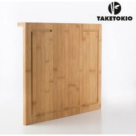 Planche à découper - CELLUSTOP - Bambou - 45x35 cm - Rebord pratique - Design contemporain (1/4)