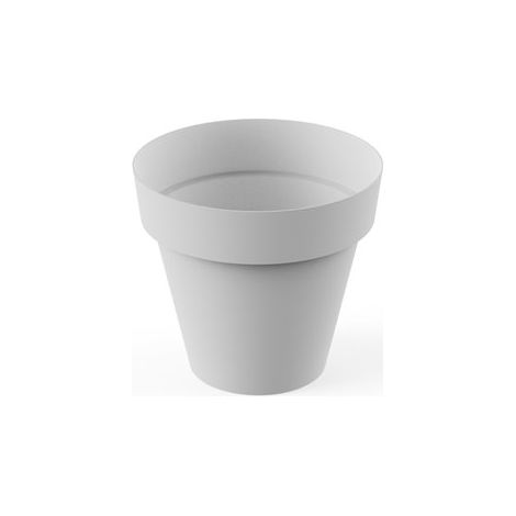Pot rond série Tes 38 cm blanc 8638-BLA