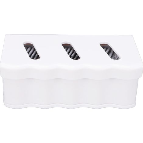 Attrape-cheveux réutilisable en silicone pour paroi de douche et baignoire, blanc (1/5)