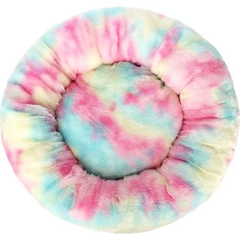 Coussin moelleux lavable pour chat et chien, rose coloré, 60 cm – DELKEVIC (1/4)