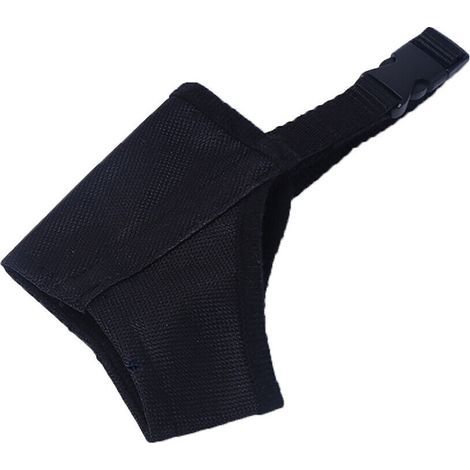 Muselière pour chien, taille L, couleur noire, adaptée aux chiens de taille moyenne à grande (1/4)