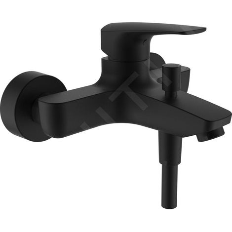 Laufen Laurin - Mitigeur de baignoire avec accessoires, noir mat HF500760428600 (1/3)