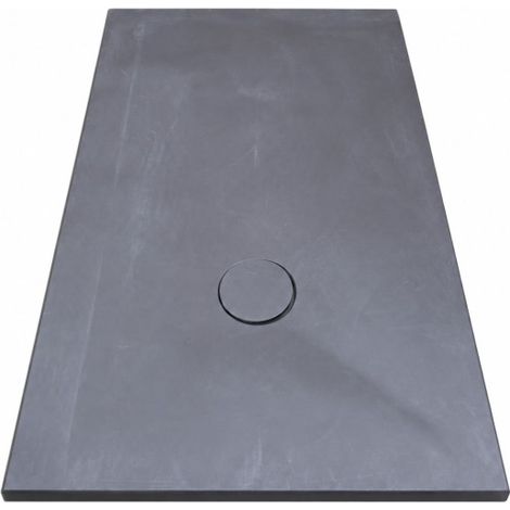 [JAMAIS UTILISE] Receveur de Douche Extra-Plat 140x90x3cm O'DESIGN Iro Solidstone Tonka Gris - IRO140X90T (1/3)