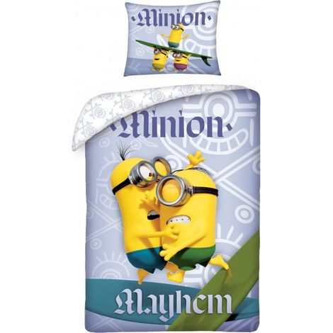 Set biancheria da letto per bambini Minions 140x200 + federa 70x90cm