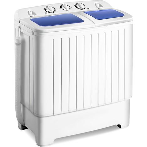 Twin Tub Washing Machine Compact Mini Laundry Washer 5KG Washer+3KG Dryer (1/5)