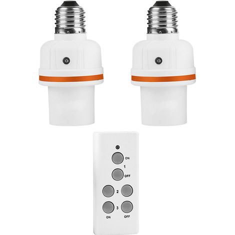 RS-6 Douille Connectée Ampoule Telecommande Culot E27,1 télécommande,2 douille de lampe