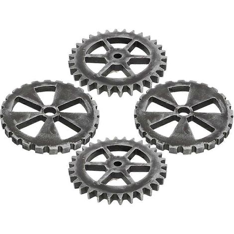 Lot de 4 engrenages décoratifs muraux style industriel steampunk, style rétro, en carton dense, pour la maison, un bar, un café ou un bureau. (1/5)