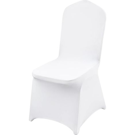 Housse de Chaise, Housse Élastique, Idéale pour les Événements, blanc 30pcs (1/2)