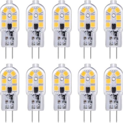 G4 LED bulb for cooker hood, 12V, 2W, cool white 6000K, 200lm, dual-pin, halogen equivalent G4 - Generic