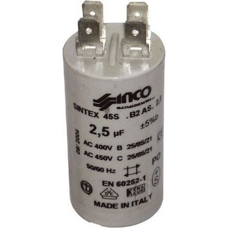 Condensateur 2.5 Mf-450v Fixation Ecrou 333604 Pour HOTTE