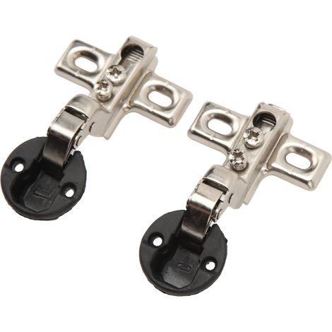 2 charnières à trou de 26 mm pour porte en verre, charnières pour mini-meuble (1/5)