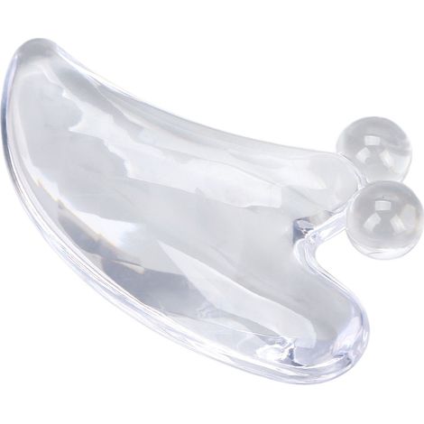Guasha lame portable transparente outil massage raclage pour SPA acupuncture points gâchettes traitement ensemble 2 pièces (1/5)