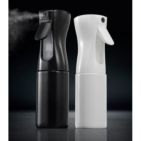 Flacon Vaporisateur Vide en et de Jardin Bouteille de Pulvérisation à Brume Fine 2 pcs 200ml Plastique Noir Blanc (1/4)